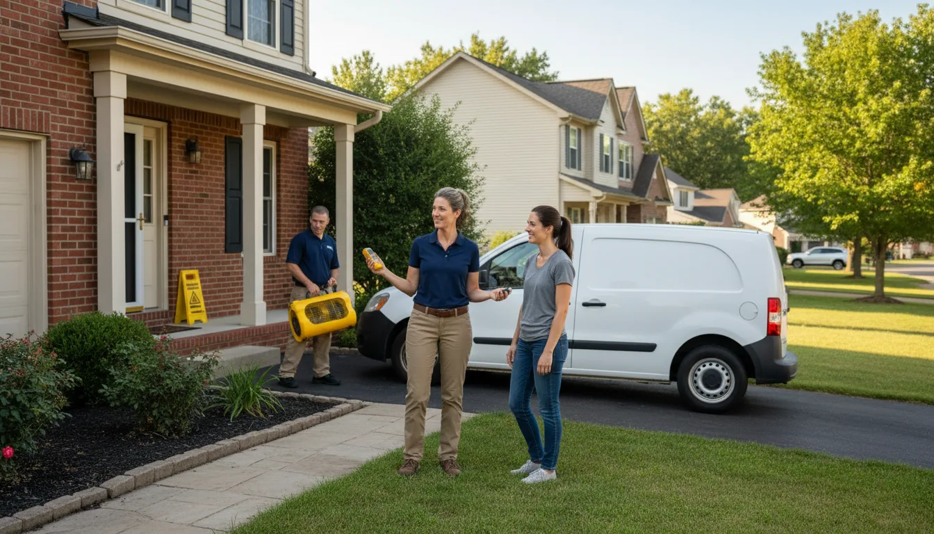 Residential water damage restoration in Hawley, PA